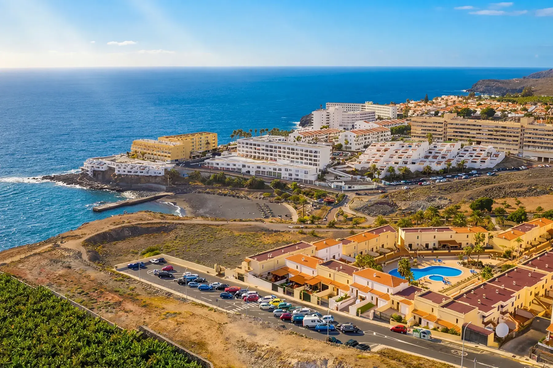 Vue du quartier Callao Salvaje à Tenerife