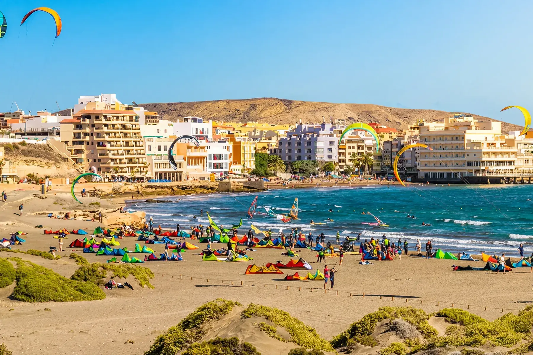 Vue du quartier El Médano à Tenerife