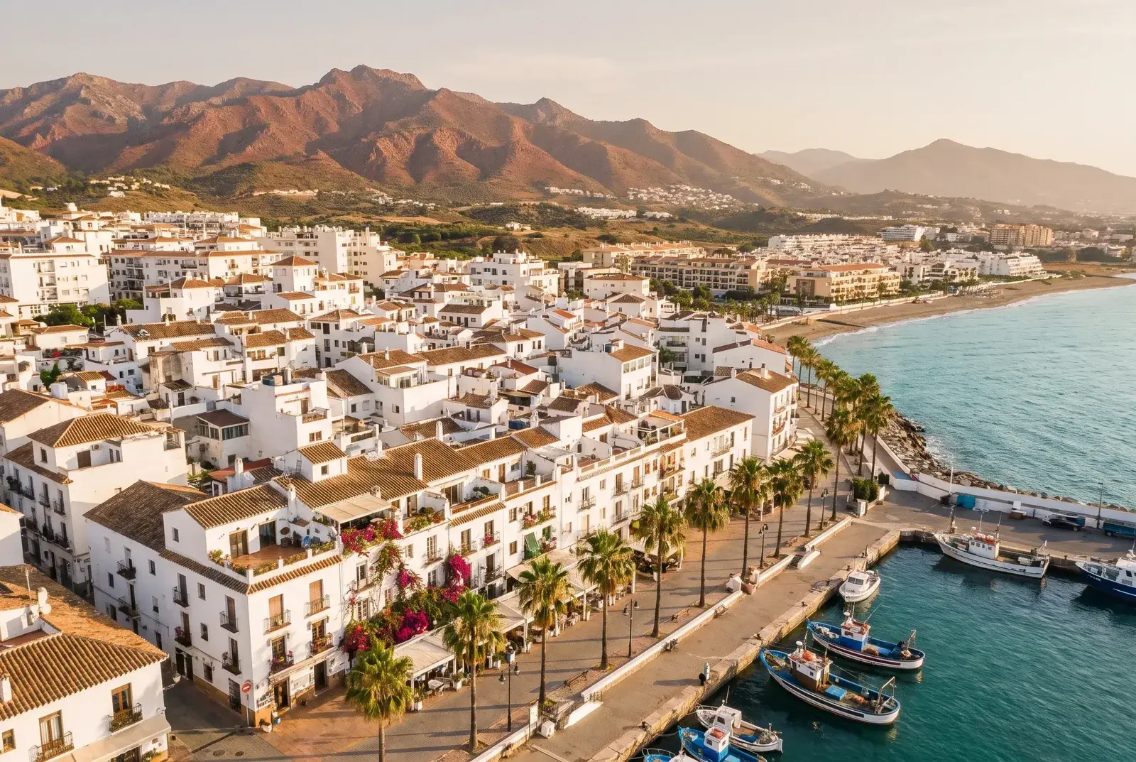 Vue du quartier New Golden Mile & Estepona