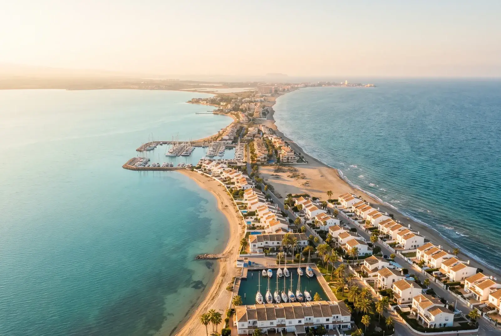 Vue du quartier La Manga del Mar Menor