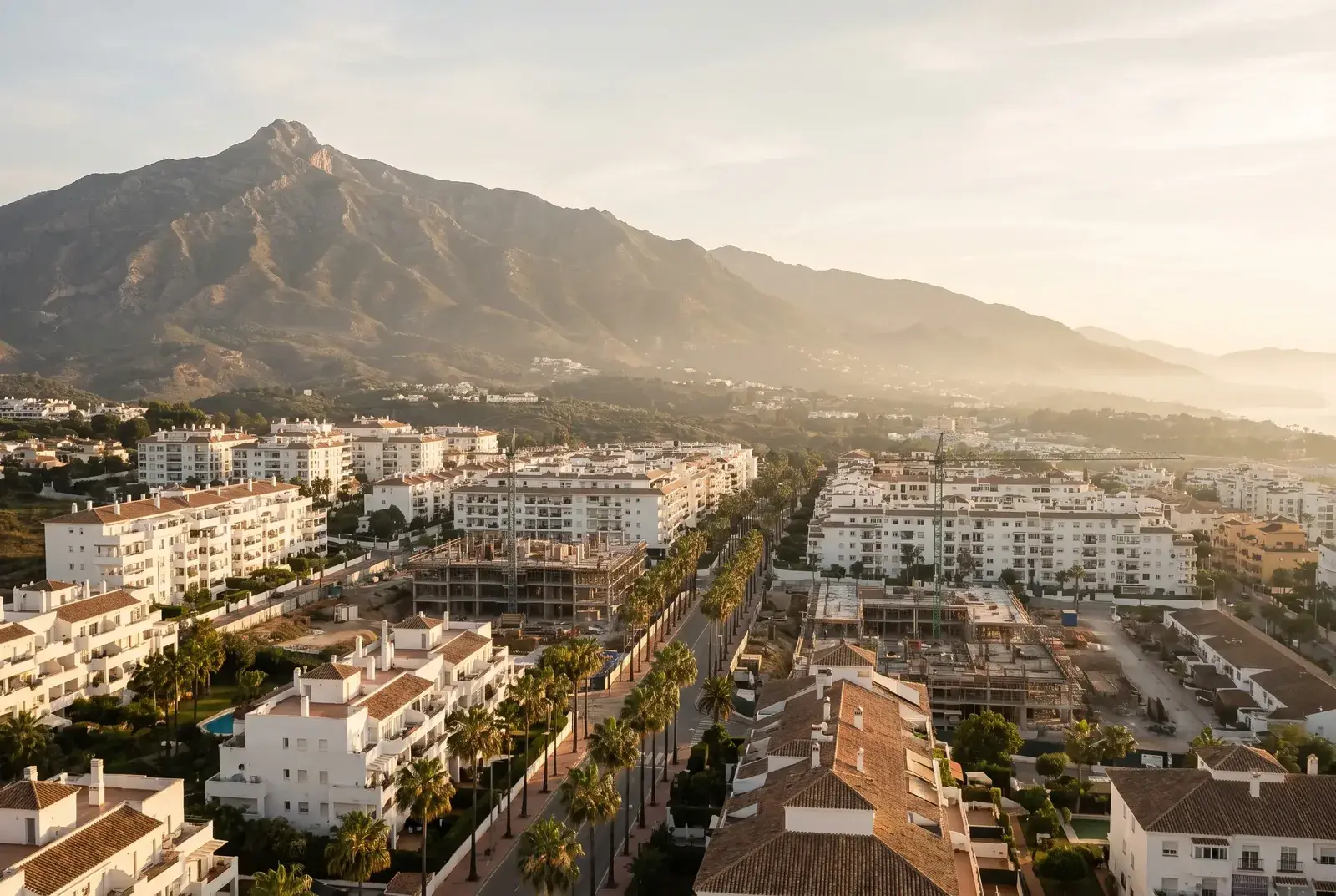 Vue du quartier Las Lagunas de Mijas