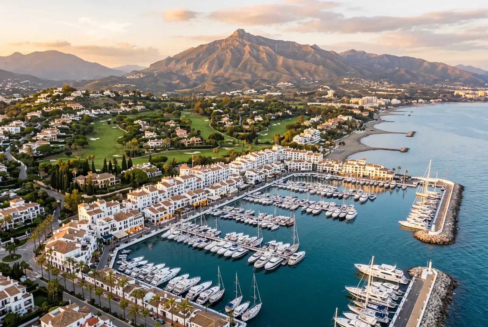 Vue du quartier Puerto Banús & Nueva Andalucía