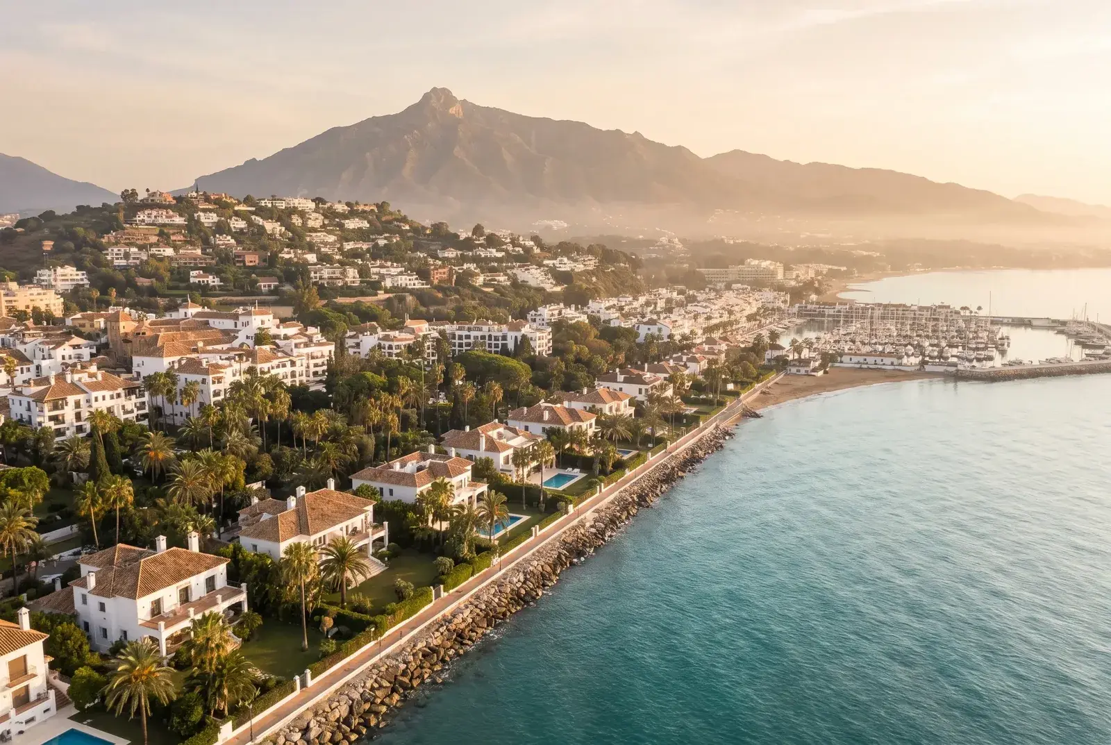 La Golden Mile de Marbella et les villas de Sierra Blanca, Costa del Sol